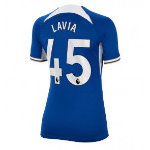 Chelsea Romeo Lavia #45 Domaci Dres za Ženska 2023-24 Kratak Rukavima